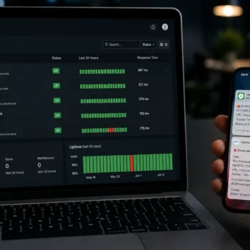 Monitoraggio uptime WordPress configurazione UptimeRobot