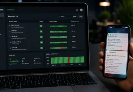 Monitoraggio uptime WordPress configurazione UptimeRobot